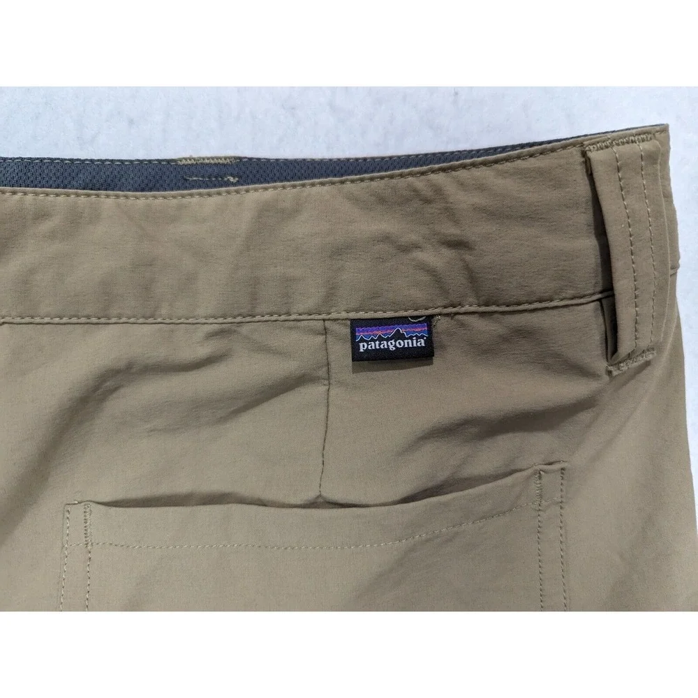Patagonia Mens Shorts Size 38 Nylon Blend Khaki